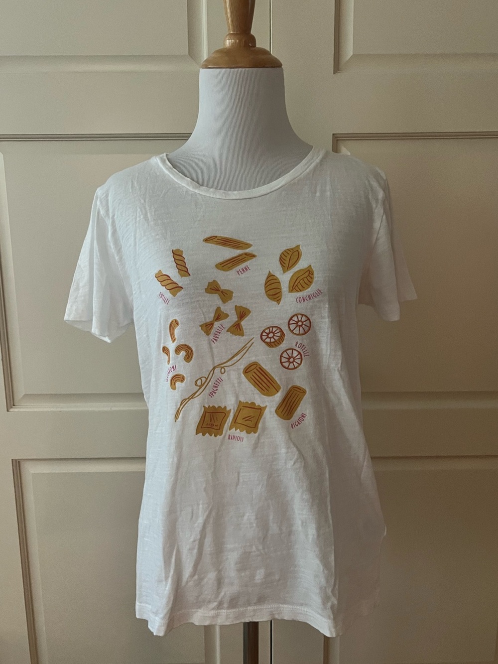 J. Crew - The Coveted Collectors Pasta Graphic Tee BY958 | small